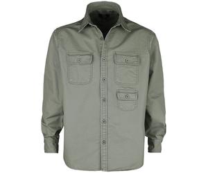 RED by EMP Army-style long-sleeved shirt Longsleeve green S