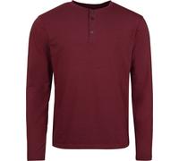 RED by EMP Basic Henley Long-sleeve Shirt burgundy L