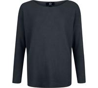 RED by EMP Bat Sleeve Knitted Jumper Long-sleeve Shirt black S