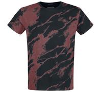 RED by EMP Batik T-Shirt T-Shirt black bordeaux 4XL