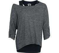 RED by EMP Cuddly Loose Long-sleeve Shirt black black S