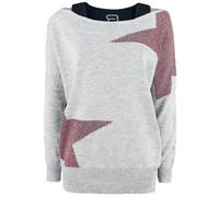 RED by EMP Cut Me Loose Knitted Jumper grey black XXL