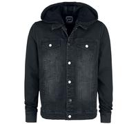RED by EMP Denim Jacket with Sweat Sleeves and Hood Denim Jacket black XXL