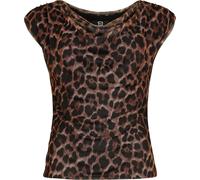 RED by EMP Double-Layer Leopard Print Top Top multicolour S