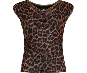 RED by EMP Double-Layer Leopard Print Top Top multicolour S