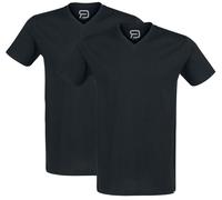 RED by EMP Double-Pack V-Neck T-Shirts T-shirt black 4XL