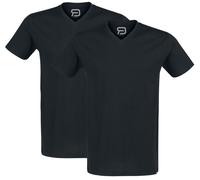 RED by EMP Double-Pack V-Neck T-Shirts T-Shirt black M