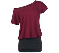 RED by EMP Hold Loosely Mini Dress bordeaux black L