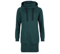 RED by EMP Hoodie Dress with all-over print Mini Dress petrol dark grey M