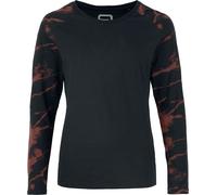 RED by EMP Long-sleeved Top with raglan sleeves Long-sleeve Shirt black red S