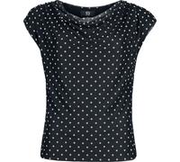 RED by EMP Polka Dot Basic Top Top black S