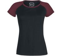 RED by EMP Short Raglan Road T-shirt black bordeaux 4XL