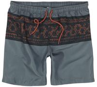 RED by EMP Swim Shorts With Graphic Design Swim Shorts dark grey L