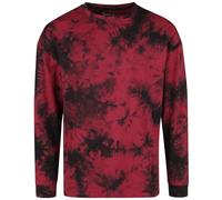 RED by EMP Tie Dye Shirt Long-sleeved Top black dark red XL