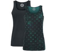 RED by EMP Tops Double Pack Top black green M