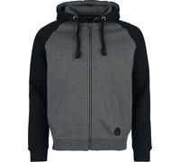 RED by EMP Two-tone hooded jacket with raglan sleeves Hoodie Jacket black grey XL