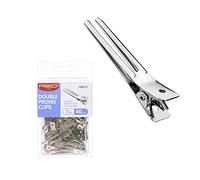 RED by Kiss 40pcs 1.75" Slide-In Hair Clips, Durable Metal Curl Setting Clips for Hairdressing, Sectioning & Retwisting, Rust-Free Hair Pins for Dreads, Dreadlocks, & Twist Styles