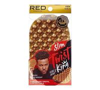 Red by Kiss Bow Wow X Twist King Luxury Twist Styler Washable and Durable Twist Brush for Afro Curl- Slim and Light (Gold)