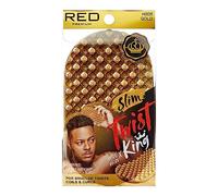 Red by Kiss Bow Wow X Twist King Luxury Twist Styler Washable and Durable Twist Brush for Afro Curl- Slim and Dense (Gold)