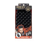 RED by Kiss Bow Wow X Twist King -Premium Luxury Twist Styler Brush, Durable Washable Afro Curl Sponge Racket for Barbers and Daily Use, Ideal for Curly, Coiled, 4C Hair