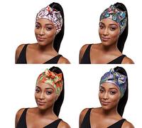 Red by Kiss Edge Laying Scarf Wrap for Hair Edge Silky Satin Scarf 4 Pack