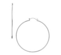 RED By Kiss Glam Hoop Earrings, Fashion & Stylish Jewelry, Secure Hypoallergenic Pincatch, Lightweight Daily Essential Accessory, Lead & Nickel Free, 88MM, Plated, No Gemstone