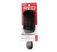 Red By Kiss Hard Curved Club Boar Bristle Brush Minimize Breakage BOR13