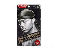 Red by Kiss Power Wave Velvet Luxe Durag, Black