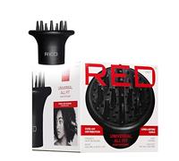 Red by Kiss Universal Hair Dryer Diffuser, Heavy Duty Rubber Grip, Long Prongs for Volume & Root Drying, Compact Design Fits 99% Dryers for Fast Drying & Shine Boost and Bouncy Curls