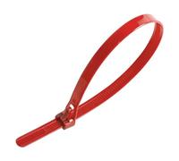 Red Cable Ties LEDSone, 350mm x 7.2mm Adjustable Nylon Zip Ties, 14" Multi-Purpose Releasable Plastic Tie Wraps Pack of 100, Secure Reusable for Tidy Wires Home Workshop and Garden