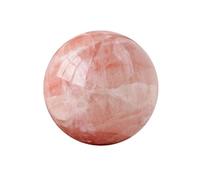 Red Calcite Crystal Ball Feng Shui Ornaments Round,60~70mm