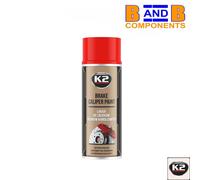 RED CALIPER PAINT SPRAY K2 PRO HIGH GLOSS HEAT RESISTANT 400ML A3005