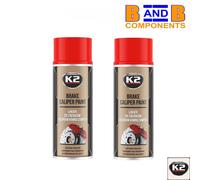 K2 PRO Brake Caliper RED HIGH GLOSS Heat 260°C Resistant Paint Spray 400ml