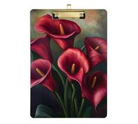Red Calla Lily Bouquet Storage Box Mini Fiberboard Waterproof For Nursing Teacher Size 9 x 12