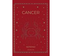 Red Cancer Notebook Blank: Zodiac Journal for Cancer