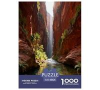Red Canyon with River & Light Beam 1000 Piece Jigsaw Puzzles Fun Challenging Modern Paisaje Family Activity Game Creativity & Gift Giving for Adults And Kids Age 38x26cm/1000pcs