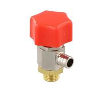Red Cap Brass Automatic Exhaust Valve G1/8 External Thread Manual Air Release Safety Valve For Hydraulic Pneumatic Plumbing Systems Industrial Commercial Use