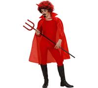 Red cape with child's collar