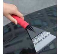 Red Car Ice Scraper & Snow Brush Windshield Shovel & Winter Snow Remover