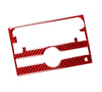 Red Carbon Fiber Dashboard Radio Panel Cover for Chevrolet Traverse 2009-2012 LHD, 1-Piece Interior Styling Accessory