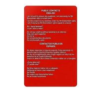 Red Card Public & Residential Contacts, Know Your Rights Cards, English & Spanish, Citizenship Rights, Non-Citizens on How to Assert Rights (1pcs)