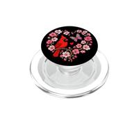 Red Cardinal Bird Cherry Blossom Heart Cute Spring Nature PopSockets PopGrip for MagSafe