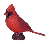 Red Cardinal Bird Figurine Hand Painted Collectible Wildlife Model 3+