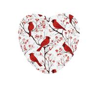 Red Cardinal Bird Pattern Car Air Freshener Aromatherapy Tablets Hanging Scented Cards for Rooms Bathrooms Wardrobe Love form