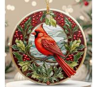 Red Cardinal Christmas Ornaments 2024, Cardinal Ornaments for Christmas Tree, Cardinal Christmas Decorations Ceramic Ornament, Memorial Christmas Tree Ornaments, Cardinal Keepsake Gifts Holiday Decor