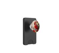 Red Cardinal Poinsettia Sheet Music Holly Berry Christmas PopSockets PopWallet for MagSafe