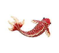 Red Carp Brooch Female Moral Good Luck Pin Creative Temperament Corsage Clothes Accessories
