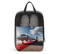 Red Carpet Airplane Shoe Bag Travel Shoe Organizer Water-Resistant Shoe Pouch with Zipper Sneaker Dust Bag, gray, One Size, Modern