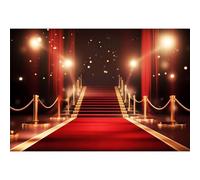 Red Carpet Backdrop 10x8ft Fabric Award Ceremony Banner Fashion Show Backdrop VIP Movie Night Party Decor Red Carpet Birthday Banner Graduation Senior Prom Photos