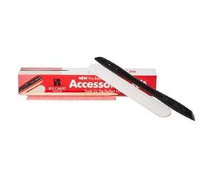 Red Carpet Manicure Accessories Kit Contains a cuticle pusher, buffer tabs, emery board and orangewood stick.